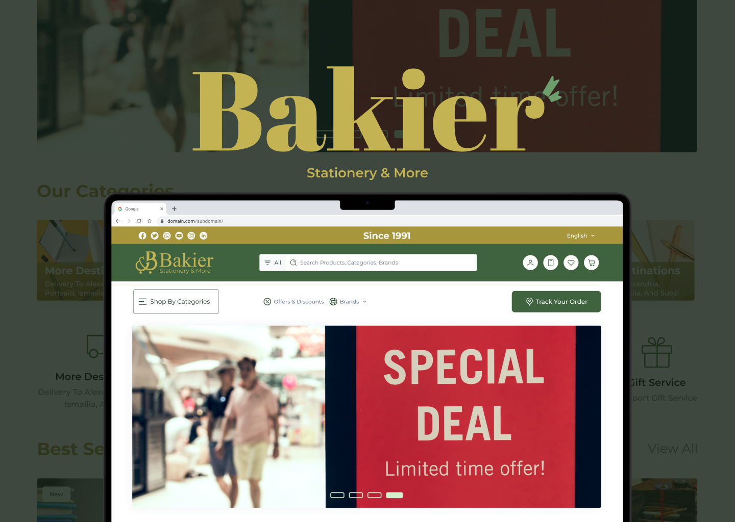 BK Stationary - E-Commerce Website